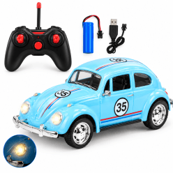 RC Volkswagen Beetle | Metallic Remote Control Car for Kids