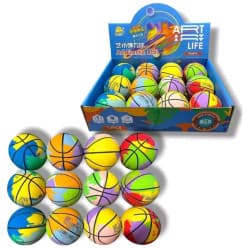 Art Elastic Ball Box (Pack of 12) | Return Gift Toys for Kids