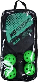 Kidoyz Pickleball Set | 2 Paddles, 4 Balls & Carry Bag | Complete Pickleball Racket Set for Indoor & Outdoor Play | Color As Per Stock